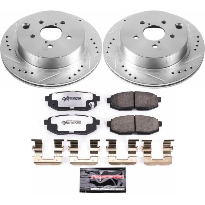 PowerStop Rear Z26 Street Warrior Brake Kit - 2014-2018 Subaru Forester