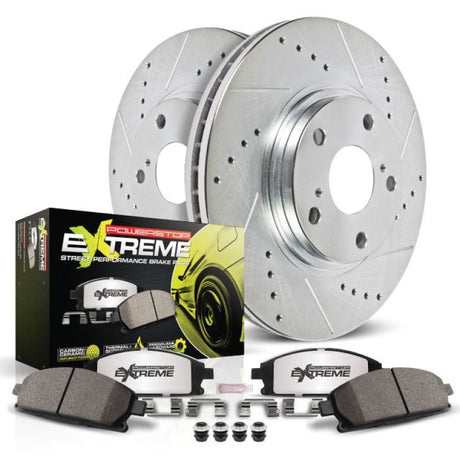 PowerStop Front Z26 Street Warrior Brake Kit - 2015-2018 Subaru Legacy
