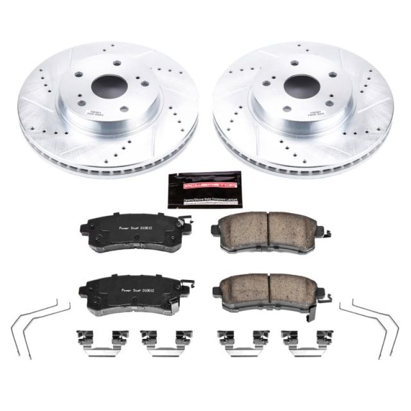 PowerStop Front Z23 Evolution Sport Brake Kit - 2015-2018 Subaru Legacy
