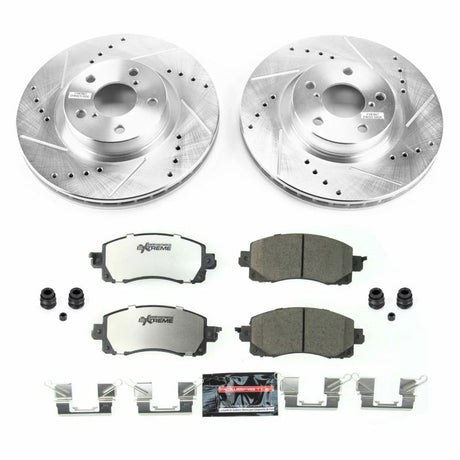 PowerStop Front Z26 Street Warrior Brake Kit - 2017-2019 Subaru Impreza