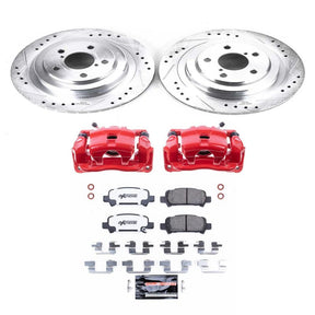 PowerStop Rear Z26 Street Warrior Brake Kit w/ Calipers - 2005-2009 Subaru Legacy