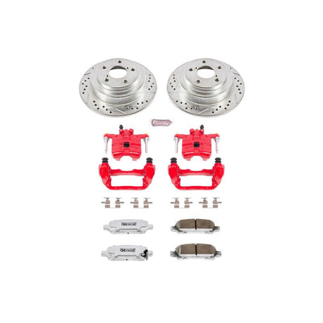 PowerStop Rear Z26 Street Warrior Brake Kit w/ Calipers - 1998-2003 Subaru Forester