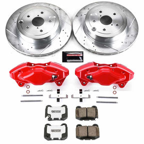 PowerStop Rear Z26 Street Warrior Brake Kit w/ Calipers - 2008-2014 Subaru Impreza
