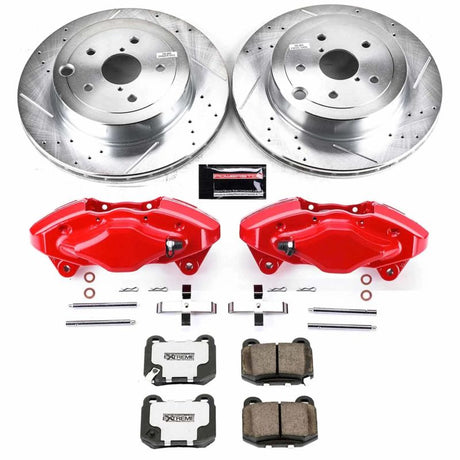 PowerStop Rear Z26 Street Warrior Brake Kit w/ Calipers - 2008-2014 Subaru Impreza
