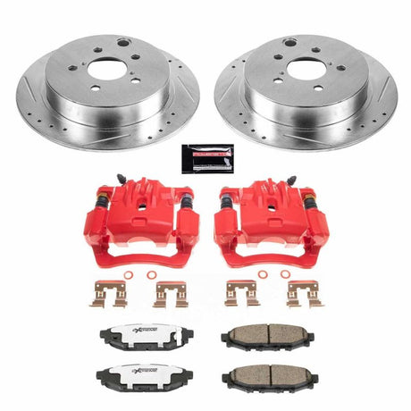 PowerStop Rear Z26 Street Warrior Brake Kit w/ Calipers - 2016-2019 Subaru Crosstrek