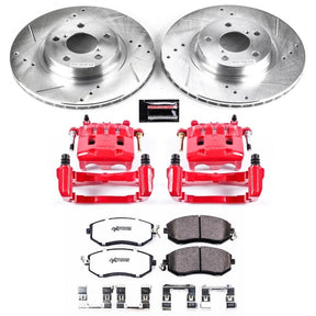 PowerStop Front Z26 Street Warrior Brake Kit w/ Calipers - 2011-2016 Subaru Impreza