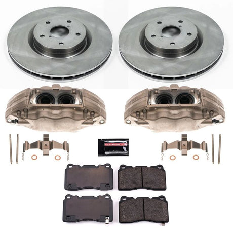 PowerStop Front Autospecialty Brake Kit w/ Calipers - 2005-2014 Subaru Impreza