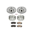 PowerStop Front Autospecialty Brake Kit w/ Calipers - 2002-2003 Subaru Impreza