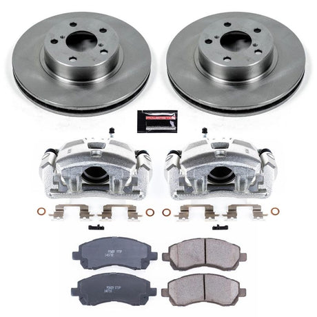 PowerStop Front Autospecialty Brake Kit w/ Calipers - 1997-2001 Subaru Impreza