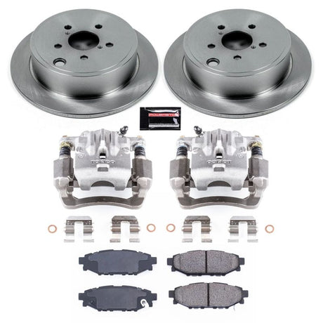 PowerStop Rear Autospecialty Brake Kit w/ Calipers - 2010-2014 Subaru Legacy