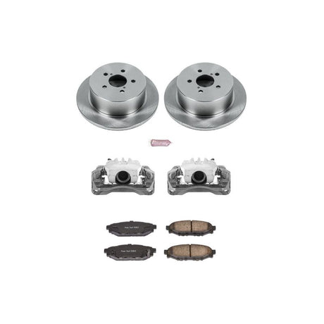 PowerStop Rear Autospecialty Brake Kit w/ Calipers - 2006-2009 Subaru Legacy