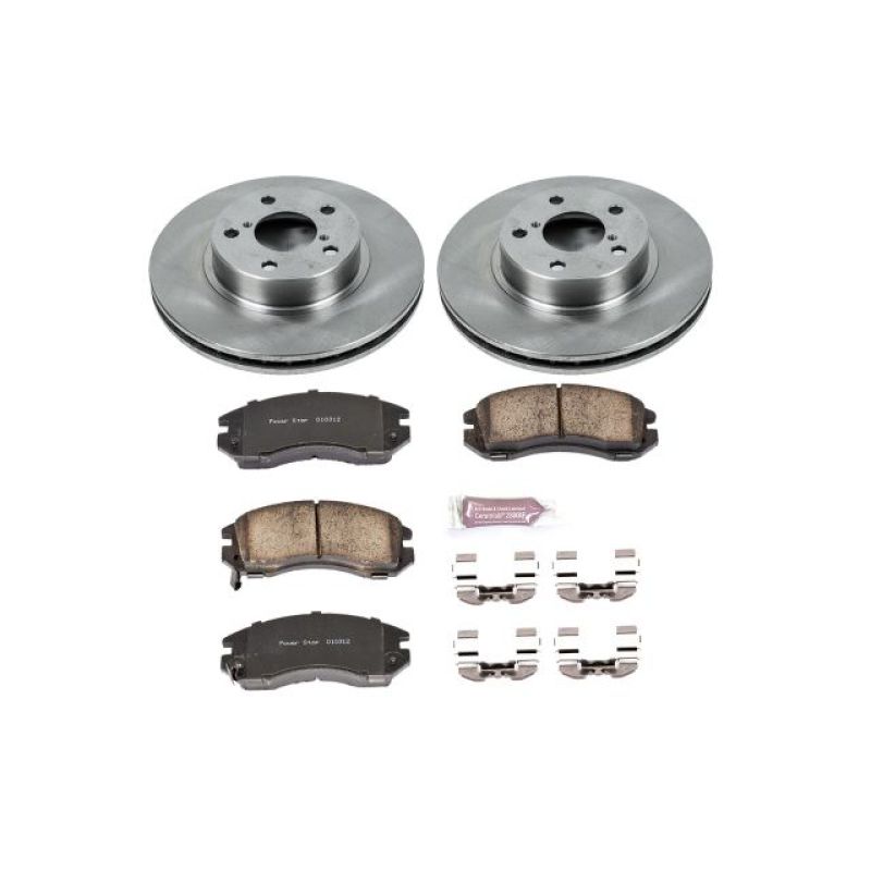 PowerStop Front Autospecialty Brake Kit - 1993-1996 Subaru Impreza