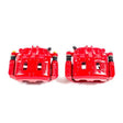 PowerStop Front Red Calipers w/ Brackets - Pair - 2002-2003 Subaru Impreza