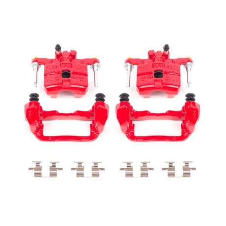 PowerStop Rear Red Calipers w/ Brackets - Pair - 1998-2003 Subaru Forester