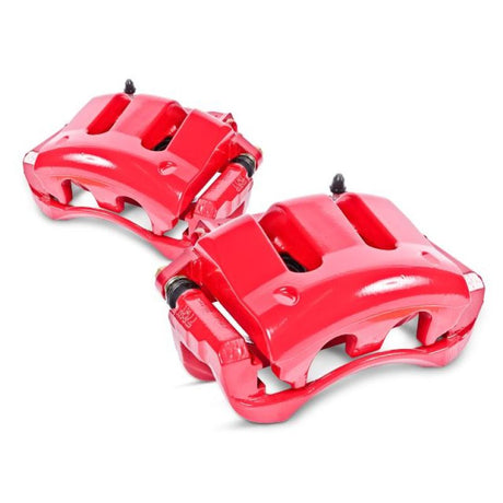 PowerStop Rear Red Calipers w/ Brackets - Pair - 2005-2009 Subaru Legacy