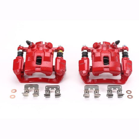PowerStop Rear Red Calipers w/ Brackets - Pair - 2005 Subaru Legacy