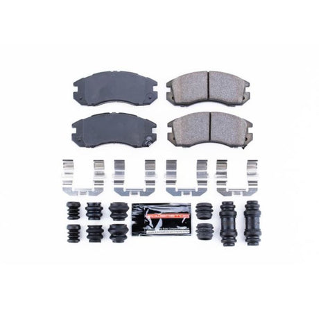 PowerStop Front Z23 Evolution Sport Brake Pads w/ Hardware - 1993-1996 Subaru Impreza