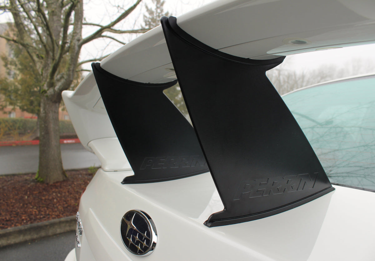 PERRIN Wing Stabilizer in Black (Sedan Only) for 2011-2014 Subaru STI
