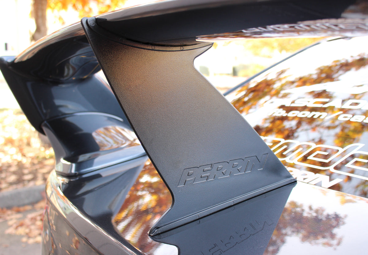 PERRIN Wing Stabilizer in Black for 2015-2021 Subaru STI