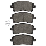 R1 Concepts Front R1 Performance Sport Pads & Hardware Kit - 1997-2003 Subaru Impreza
