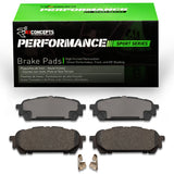 R1 Concepts Rear Performance Sport Brake Pads - 2003-2008 Subaru Impreza