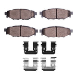 R1 Concepts Rear R1 Performance Sport Pads & Hardware Kit - 2005-2023 Subaru Impreza