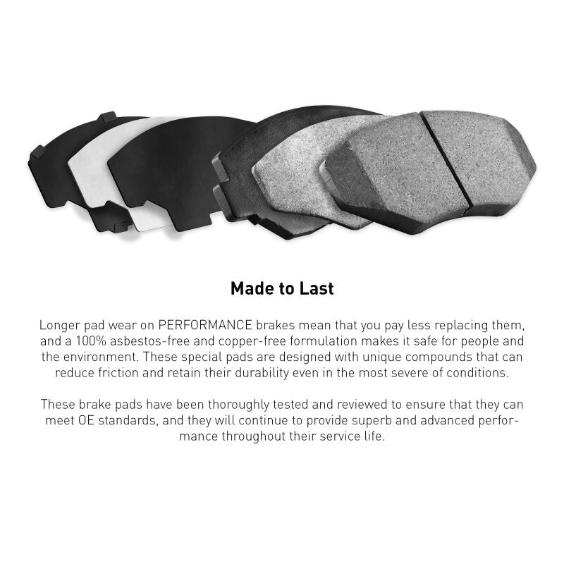 R1 Concepts Front Performance Sport Pads & Hardware Kit - 2006-2007 Subaru Impreza
