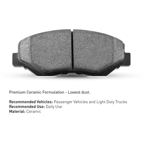 R1 Concepts Front Ceramic Brake Pads - 2000-2001 Subaru Legacy