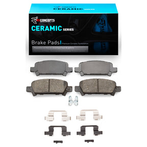 R1 Concepts Rear Ceramic Pads & Hardware Kit - 2005-2009 Subaru Legacy