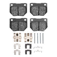 R1 Concepts Rear Semi Met Pads & Hardware Kit - 2006-2007 Subaru Impreza