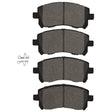 R1 Concepts Front Semi Met Brake Pads - 2000-2003 Subaru Legacy
