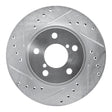 R1 Concepts Front Left Drilled & Slotted Brake Rotor - 1993-2001 Subaru Impreza