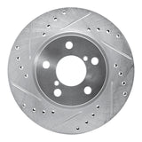 R1 Concepts Front Left Drilled & Slotted Brake Rotor - 1993-2001 Subaru Impreza
