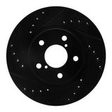 R1 Concepts Front Left Drilled & Slotted Brake Rotor - 1993-2001 Subaru Impreza