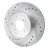 R1 Concepts Front Left Drilled & Slotted Brake Rotor - 1993-2001 Subaru Impreza