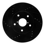 R1 Concepts Front Left Drilled & Slotted Brake Rotor - 2015-2019 Subaru Legacy