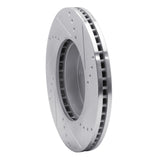 R1 Concepts Front Left Drilled & Slotted Brake Rotor - 2015-2019 Subaru Legacy