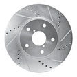 R1 Concepts Front Right Drilled & Slotted Brake Rotor - 2015-2019 Subaru Legacy