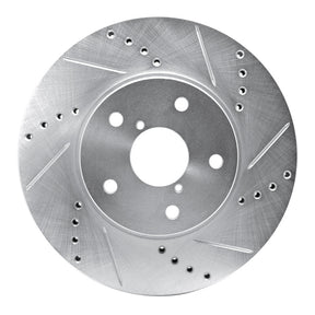 R1 Concepts Front Right Drilled & Slotted Brake Rotor - 2015-2019 Subaru Legacy