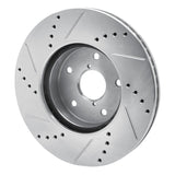 R1 Concepts Front Right Drilled & Slotted Brake Rotor - 2015-2019 Subaru Legacy