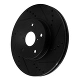 R1 Concepts Front Right Drilled & Slotted Brake Rotor - 2015-2019 Subaru Legacy