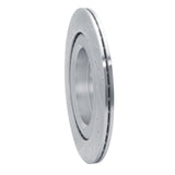 R1 Concepts Rear Right Drilled & Slotted Silver Brake Rotor - 2019-2025 Subaru Ascent