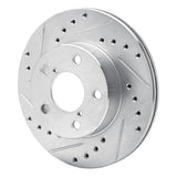R1 Concepts Front Left Drilled & Slotted Brake Rotor - 1993-1996 Subaru Impreza