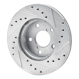 R1 Concepts Front Left Drilled & Slotted Brake Rotor - 1993-1996 Subaru Impreza