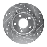 R1 Concepts Front Left Drilled & Slotted Brake Rotor - 1993-1996 Subaru Impreza