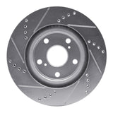 R1 Concepts Front Right Drilled & Slotted Brake Rotor - 1993-1996 Subaru Impreza