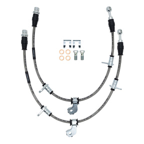 R1 Concepts Front Stainless Steel Brake Hose Kit - 1993-2001 Subaru Impreza