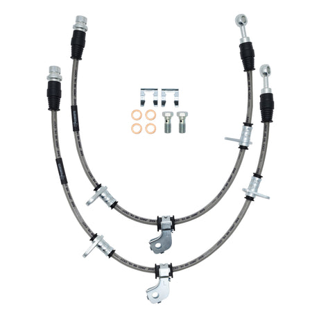 R1 Concepts Front Stainless Steel Brake Hose Kit - 2000-2007 Subaru Legacy