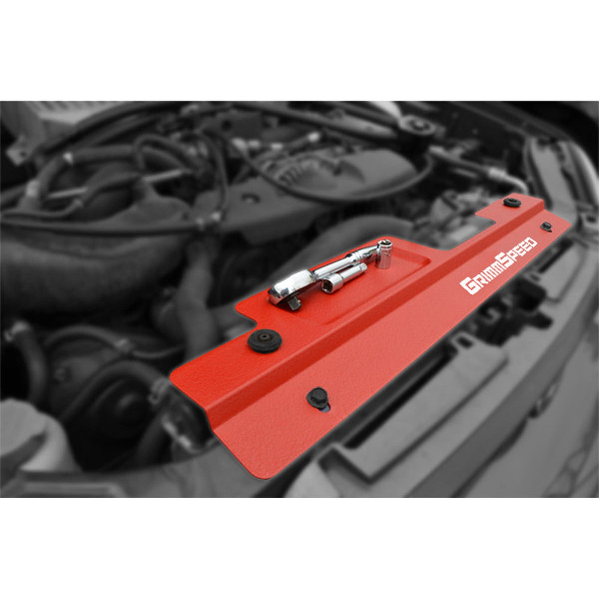 GrimmSpeed Radiator Shroud with Tool Tray - 2002-2007 Subaru WRX / STI - product image 6