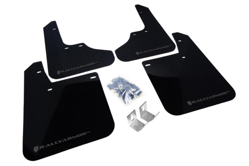 Rally Armor RS Black UR Mud Flap w/ Grey Logo - 1993-2001 Subaru Impreza